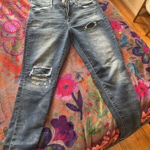 American Eagle Outfitters Women's Blue Skinny Jeans